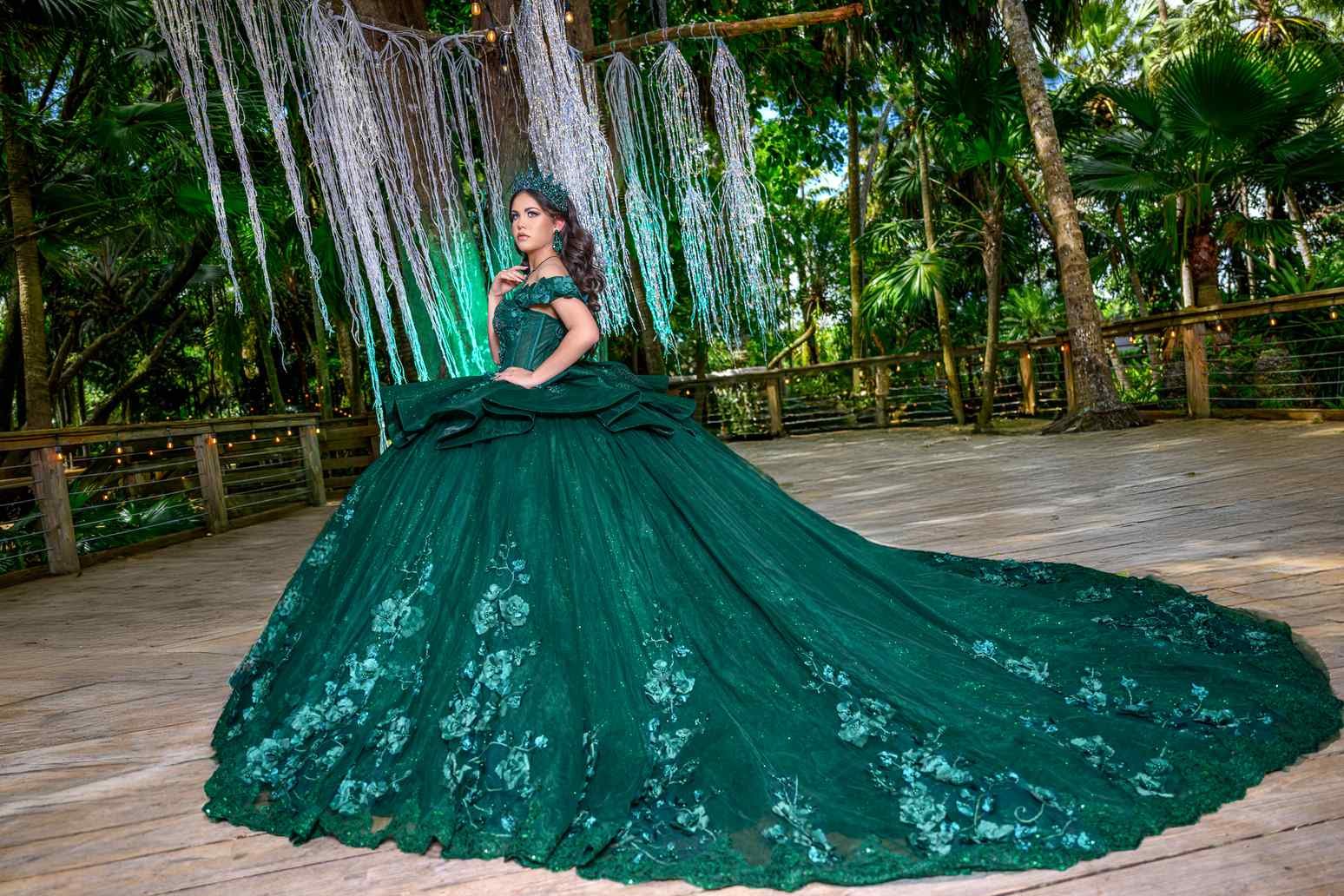 Dresses & Outfits Quinceanera high fashion portrait session professional Miami studio